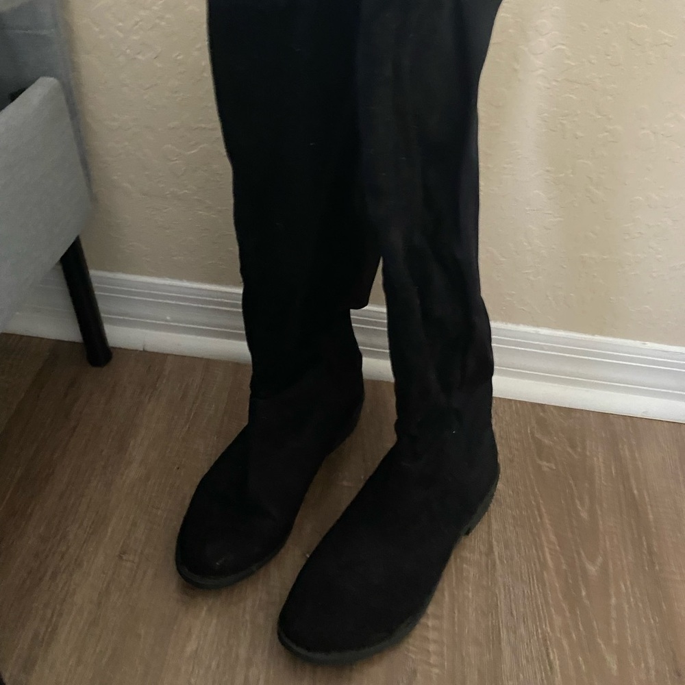 Black Knee High Boots